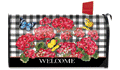 [Checkered Geraniums Mailbox Cover]