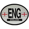 [England Oval Reflective Decal]