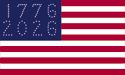 Quarter Millennium U.S. flag