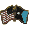 [U.S. & Minnesota Flag Pin]
